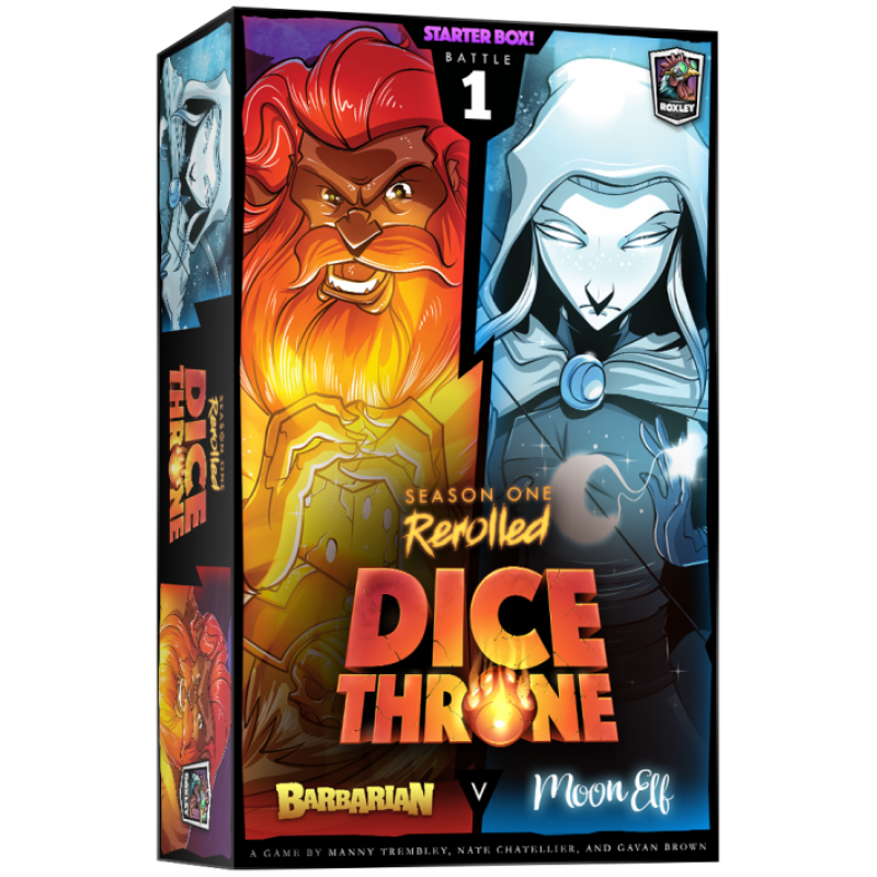 Dice Throne Season 1 Rerolled Barbarian vs Moon Elf (Box 1)